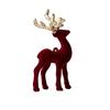 Лось Рождественские елочные игрушки Пайетки Флокирование Олень Подвеска для елки День святого Валентина Свадебный подарок