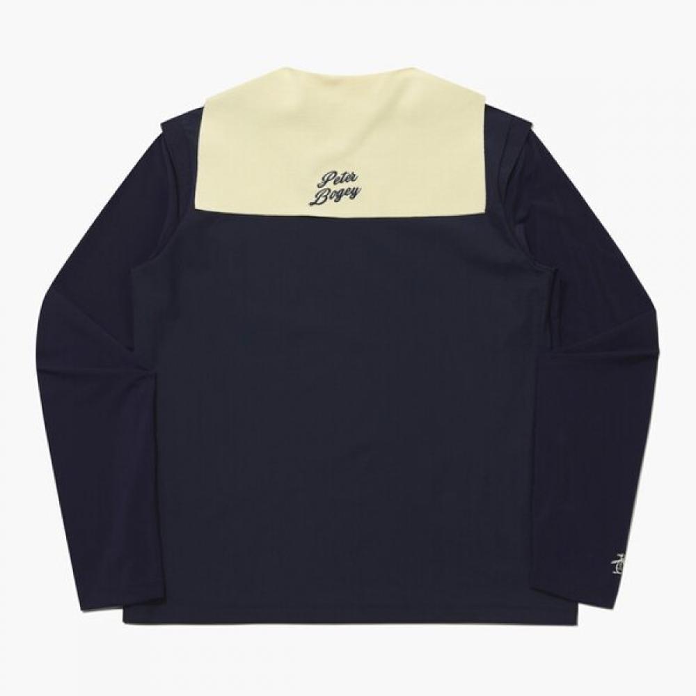 MunSingwear Women S Cooling Sleeve Hybrid Long Sleeve T ShirT Dark Navy mr222pTl