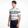 MunSingwear Мужской S Полосатый Свитер с Коротким Рукавом Белый mr121mSw32