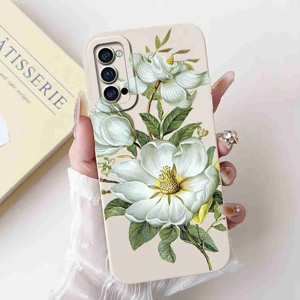 For Oppo Reno4 Pro 5G Case CPH2089 Luxury Art Painted Cover For Oppo Reno4 Reno 4 Pro 5G Phone Case Protector Soft Cover