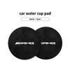 BTY4  2pcs Car Coaster Water Cup Bottle Holder Mat Anti-Slip Pad For Mercedes Benz AMG C180 C300 W124 W176 W177 C200 C260 GLC CLE CLA