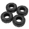 4pcs 2.2 Inch 116*46*52mm Soft Rubber Rocks Tyres Replacement for Axial SCX10 90046 TRX4 D90 Wraith