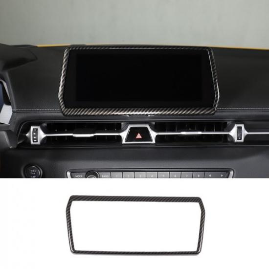 ABS Carbon Fiber Display Navigation Screen Trim Cover for Toyota Supra 19-24