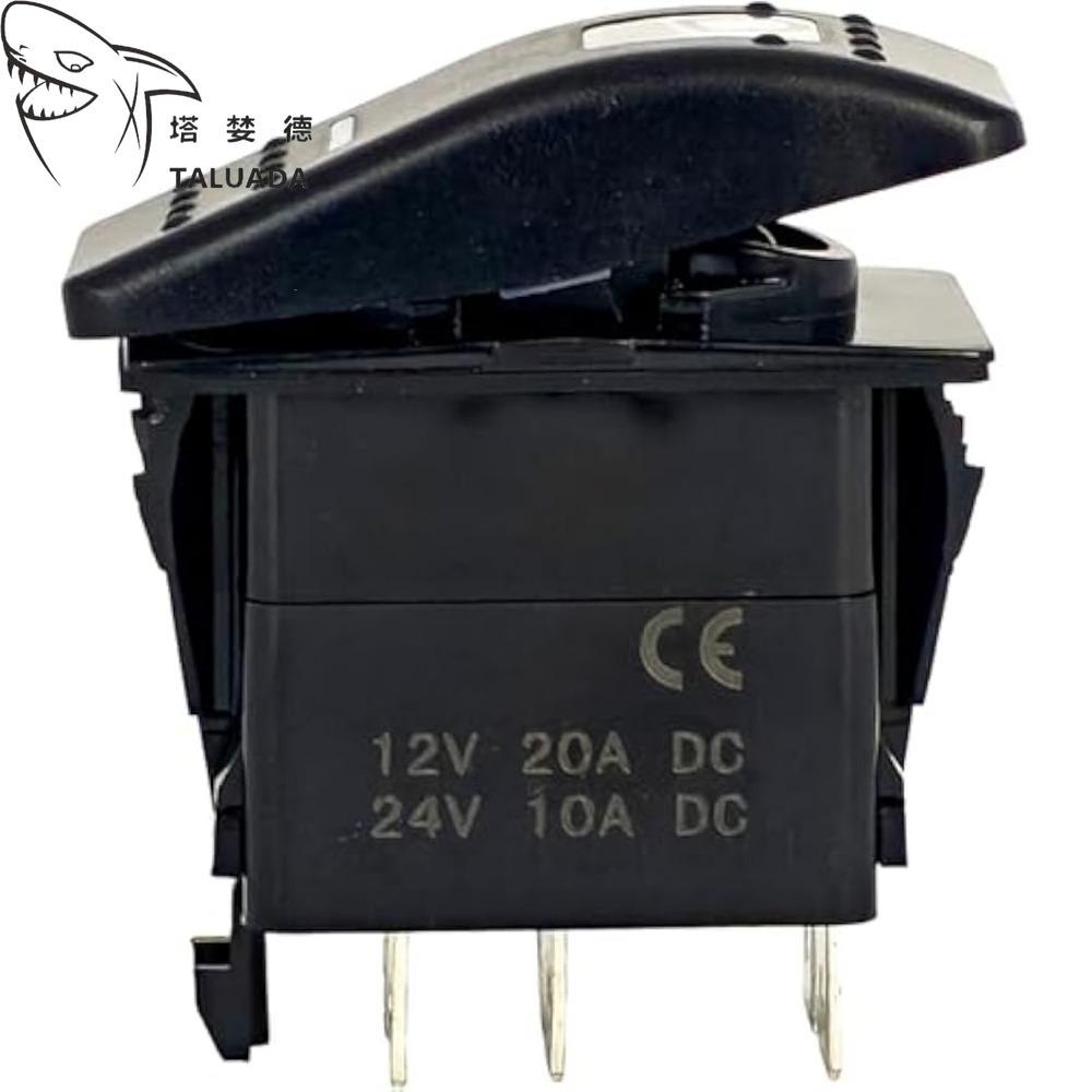 701-60004 Panel Rocker Switch 12V 6 Pin For JCB 1400B 1550B 1600B X 2 Position 4 Terminal Blue Illumination 70160004 HOTSALE