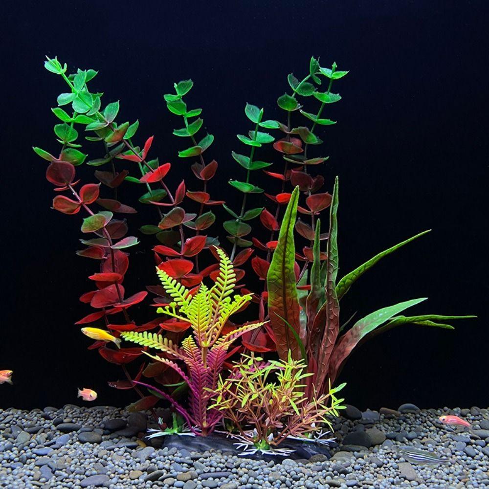 Plastic Aquatic Plants Lifelike Artificial Water Grass Underwater Plants Home Decorations
