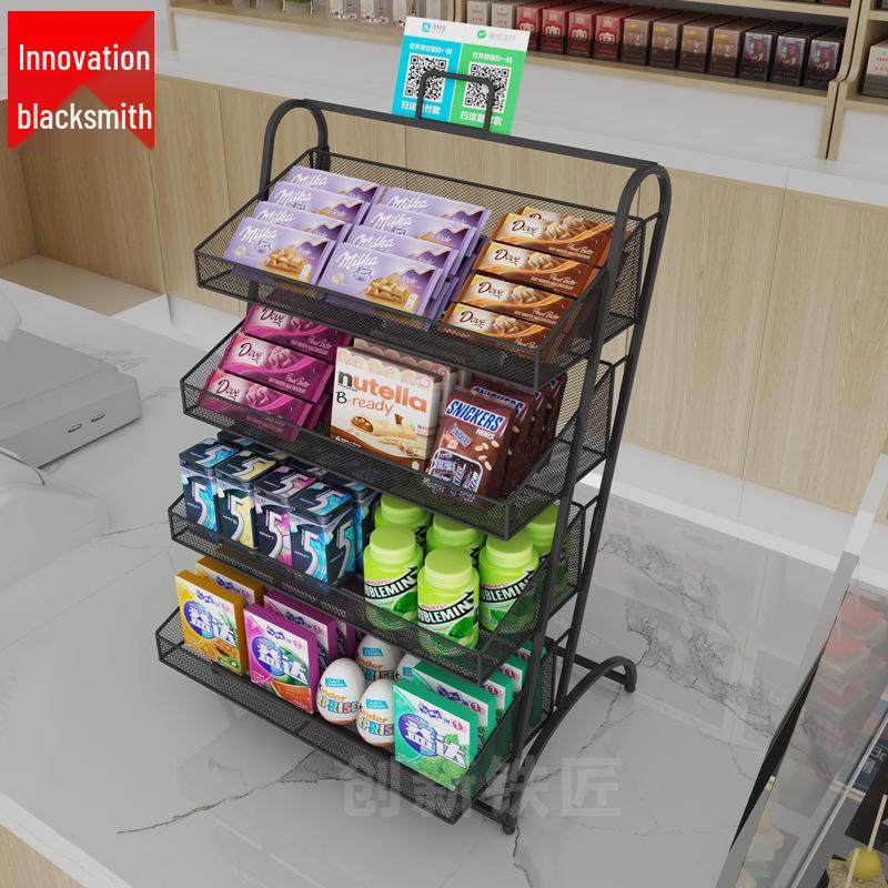 Компактная полка для кассового аппарата - Маленькое хранилище для продуктов и витрина для бетеля для магазинов молочного чая