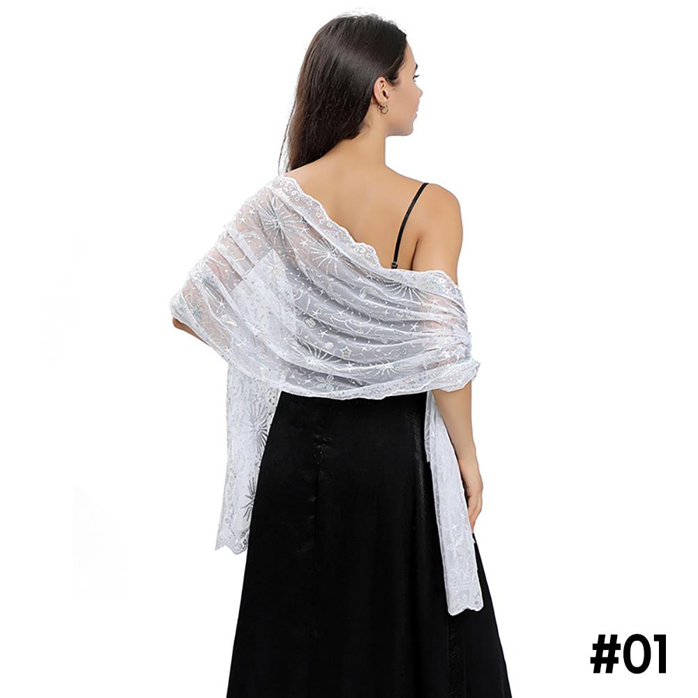 Луна, звезда, блестки, шаль, накидка для вечерних платьев, свадебный декор, шарф, элегантный хиджаб, покрывало для праздников Рамадана, женская скромная модная шаль