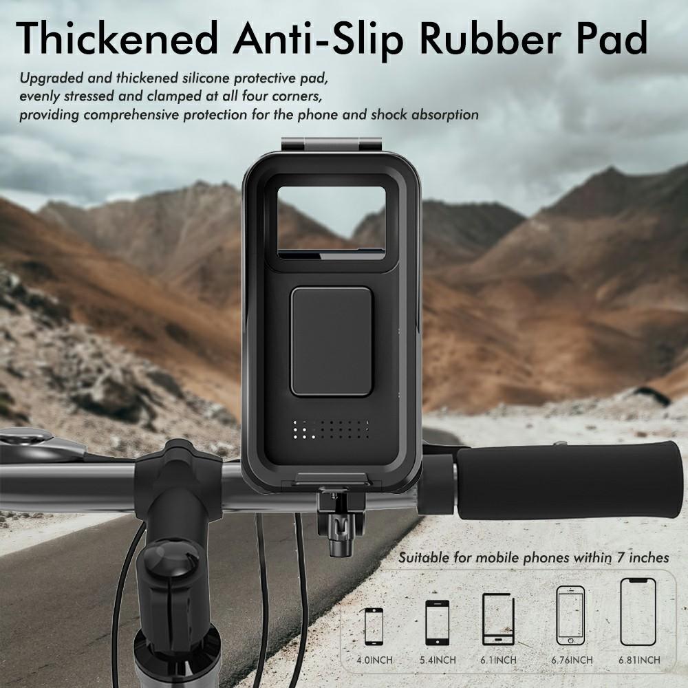 DS-MT4 Delivery Riders Motorcycle Phone Mount Waterproof Anti Fog Rotatable Bike Navigation Holder