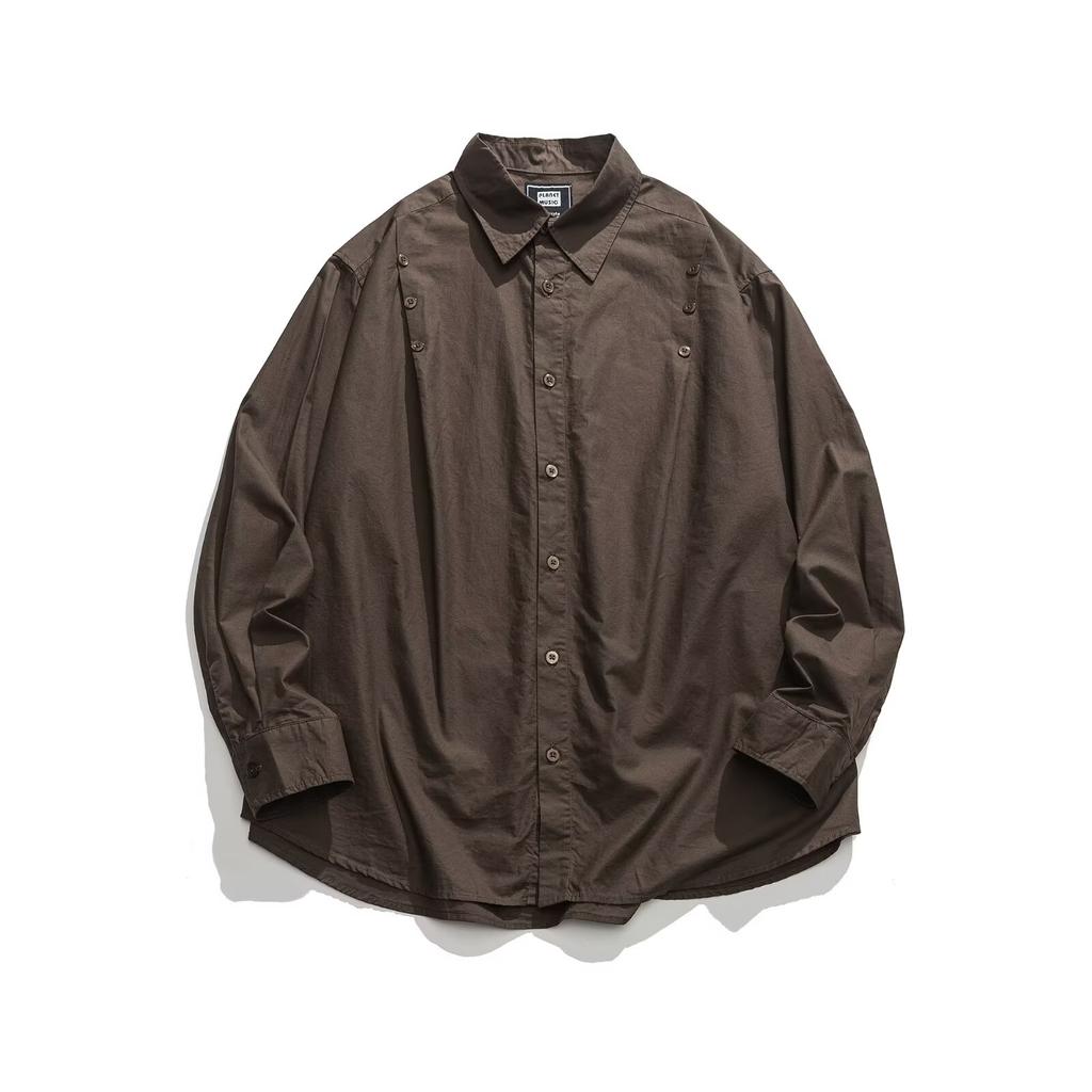 2024 Letter Long Sleeve Shirt Japanese Hong Kong Style Ins Loose Shirt Boys Summer Trendy Versatile Casual Coat