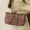 Retro Plaid Bag 2025 New High-end Commuter Women's Shoulder Underarm Bag Large-capacity Work Tote Bag