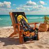 1Pc Halloween House Party Beach Towel, Quick Dry, Multi-Use for Beach Pool Gym Yoga Home Travel, Christmas, Halloween, Xmas Gift Em92811