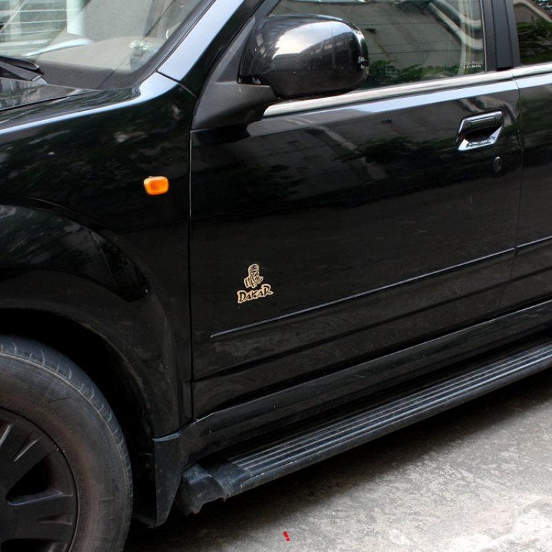Металлические 3D наклейки на автомобиль DAKAR, украшение автомобиля, модификация автомобиля