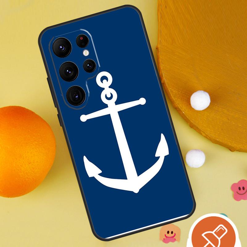 Nautical Anchor Boat Sea Case For Samsung Galaxy S25 Ultra S24 S23 S22 S21 Ultra S9 S10 S20 Plus S24 FE Funda Cover