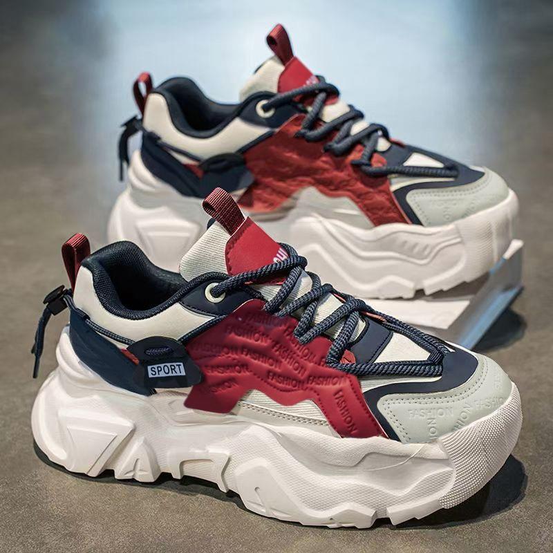 Men S Breathable Thick Sole Casual Sports Running Dad Shoes