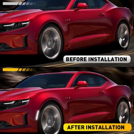 Передние светодиодные боковые габаритные огни для заднего крыла Chevrolet Marker Camaro 2016-