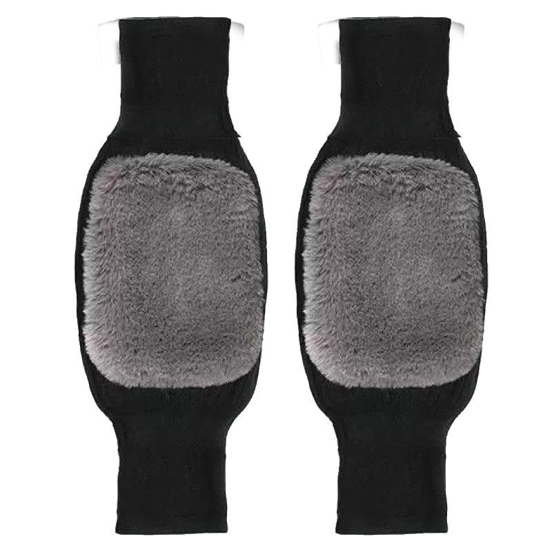 2Pcs (1 пара) Наколенники с флисовой подкладкой, идеально подходят для мужчин, утолщенные, для защиты от холода, женские теплые наколенники для пожилых людей с холодными ногами