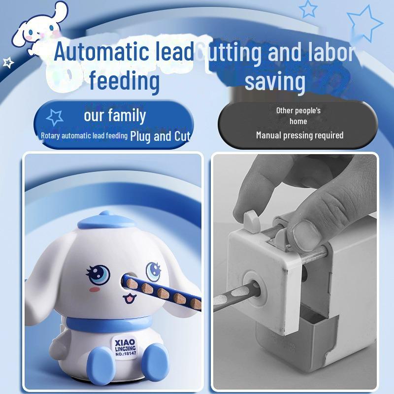 Автоматическая точилка для карандашей с ручным приводом для детей — идеально подходит для мальчиков и девочек