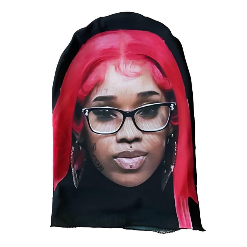 Celebrity Riding Scarf 3D Printed Sunscreen Head Scarf New Headgear