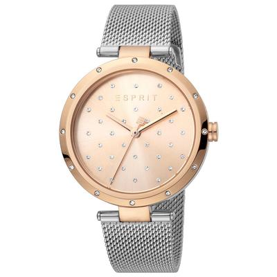 ES1L214M0095 Серые женские часы с сетчатым ремешком