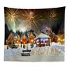 Supply Nordic Christmas Snow Town Fireworks Scenery Christmas Tree Tapestry Wall Mural