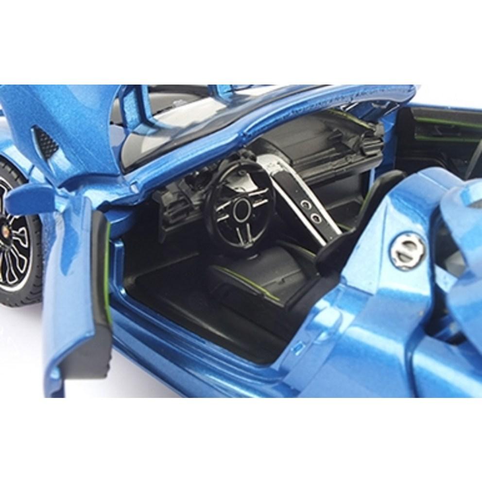 Реплика 1:24 Porsche 918 Spyder Металлическая Модель Автомобиля с Открывающимися Дверями и Светодиодной Подсветкой