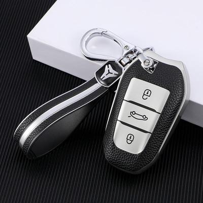 Кожаный чехол для ключа для Dongfeng Peugeot 308/5008 - Унисекс дизайн