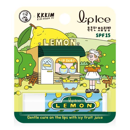 Mentholatum Lip Ice Lip Balm Lemon 3.5g, Korean Cosmetics