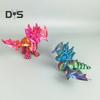 Статуя динозавра, напечатанная на 3D-принтере, яркий цвет, реалистичный вид, широко используемая мини-фигурка динозавра, реквизит для фотографий