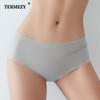 Women Sexy Ice Silk Panties Mid-Waist Ultra-thin Lingerie Female G String Solid Color Underwear Traceless Briefs Intimates