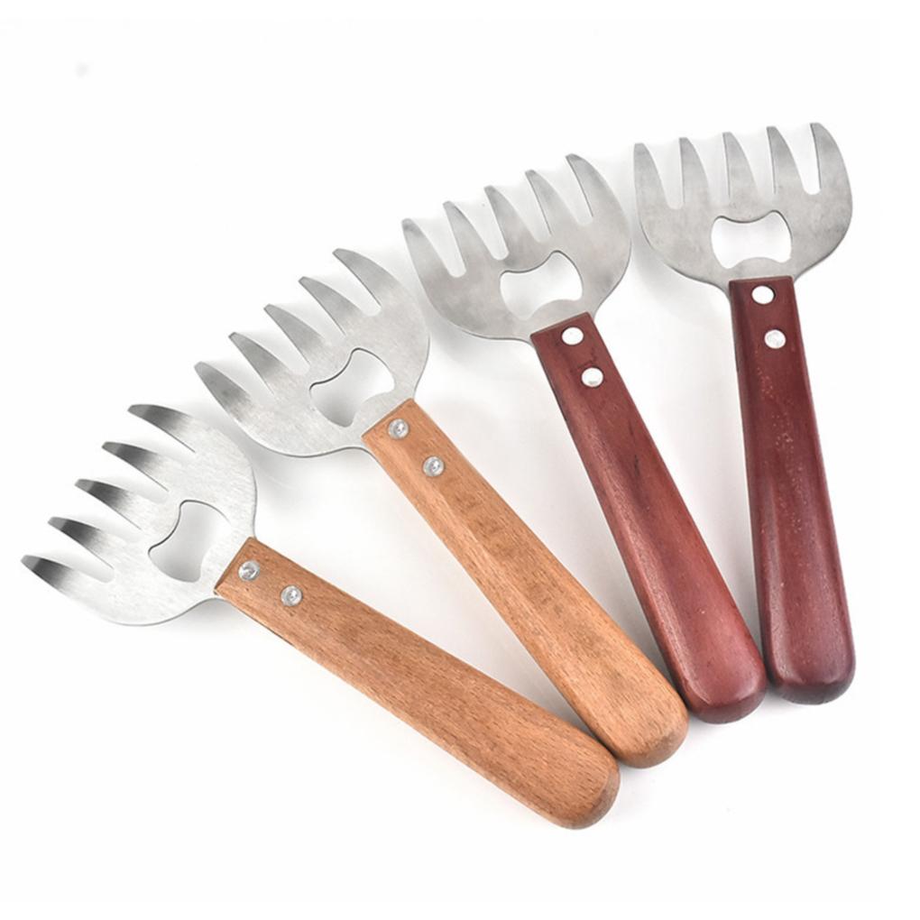 1/2 шт., когти для измельчения мяса, вилка из нержавеющей стали для свинины, вилка для барбекю, вилка для барбекю, овощерезка «медвежий коготь»