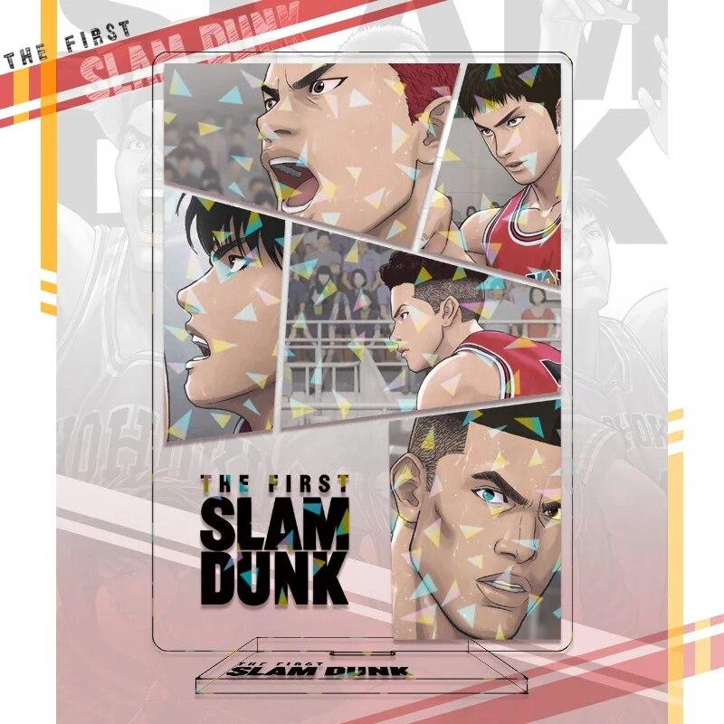 SLAM DUNK Standing Anime Laser Stand Action Figure Doll Sakuragi Hanamichi Kaede Rukawa Model Plate Holder Desk Decor Fan Gift