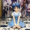 Bandai Ranma 1/2 Akane Tendo Sitting Figure Anime Peripheral Statue Cartoon Character Collectible Toy Desk Decoration for Otaku