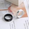 Simple Rings Contrast Color Black/White Valentine Gifts