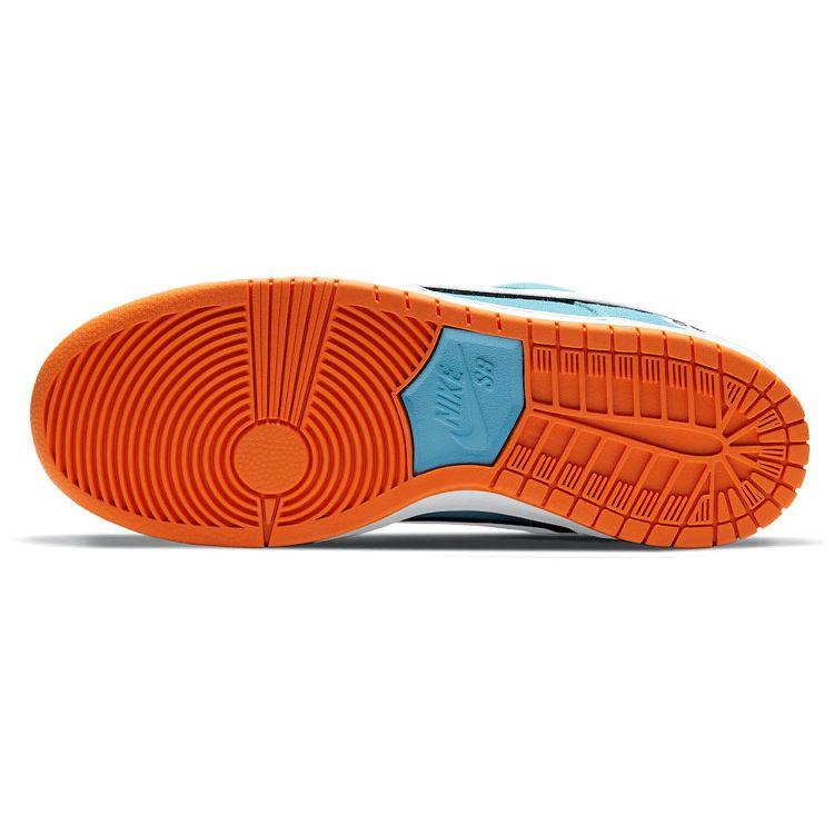 Nike Кроссовки унисекс Dunk Low Pro SB Gulf Blue Blue-Chill Safety-Orange BQ6817-401