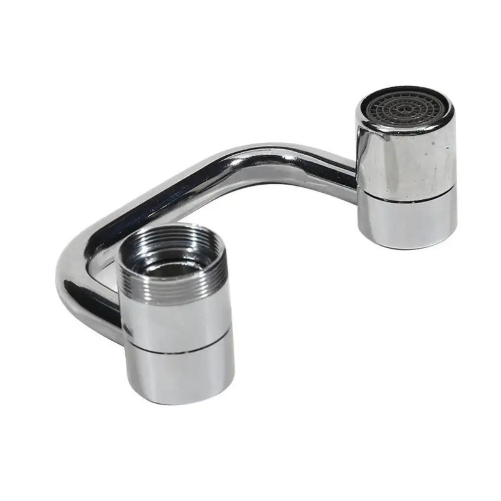 U Shaped Faucet Extender Zinc Zinc Alloy Faucet Nozzle Adapter Practical Rotating Spray Faucet  Bathroom