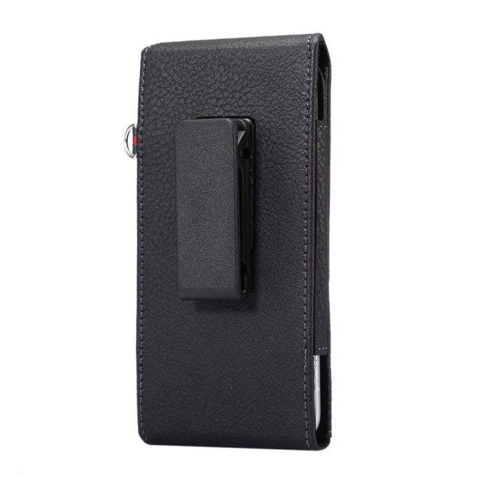 Housse Porte-cartes Clip Ceinture Rotatif 360 Étui Fermeture Magnétique Pour Xiaomi Mi4c, Mi 4c > Noir