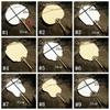 Handmade Japanese Style DIY Fan Bamboo Handle Round Fan Hand Painted Fan  Painting Creation