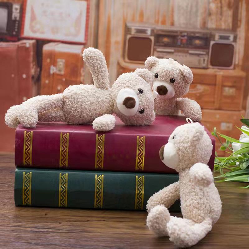 Cute Stuffed Bear Dolls Soft Mini Animal Plush Keychain Room Decorations Car Decoration PropsGood Quality