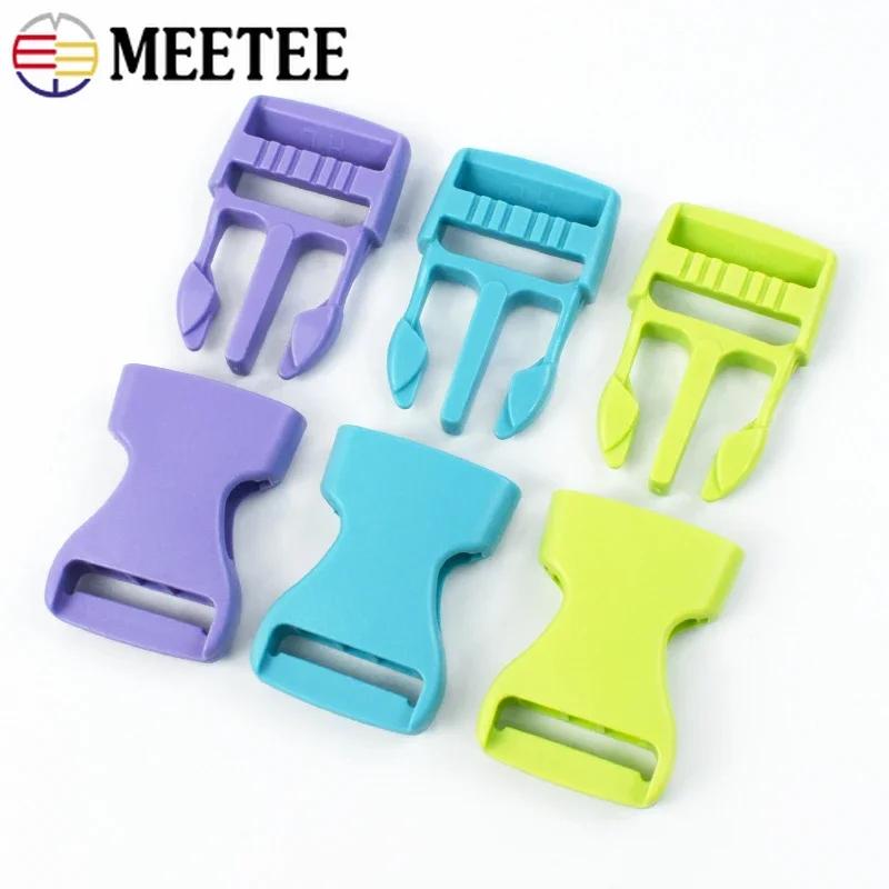 10 шт. Meetee 15-38 мм Пластиковая пряжка-фастекс с быстрым отстегиванием для ремня рюкзака, застежка для ошейника питомца, соединительные крючки для ременной ленты, аксессуары для DIY