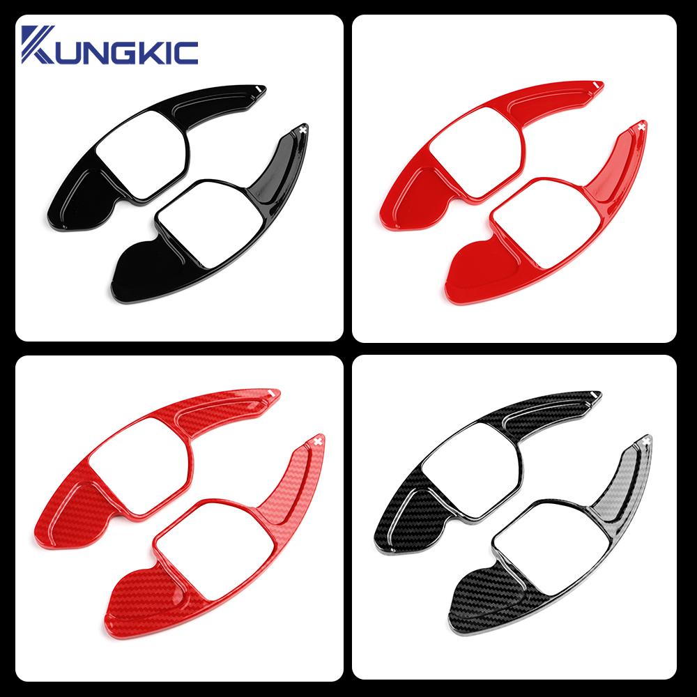 Для Seat Leon fr MK3 MK4 5F ST Cupra Ateca Alhambra Arona Ateca ibiza 6P Carbon Fibre ABS рулевое колесо подрулевые переключатели наклейка