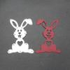 Металлические вырубки Кролик Трафарет для DIY Скрапбукинга Фотоальбома Тиснения Бумажных Открыток Поделок Вырубки