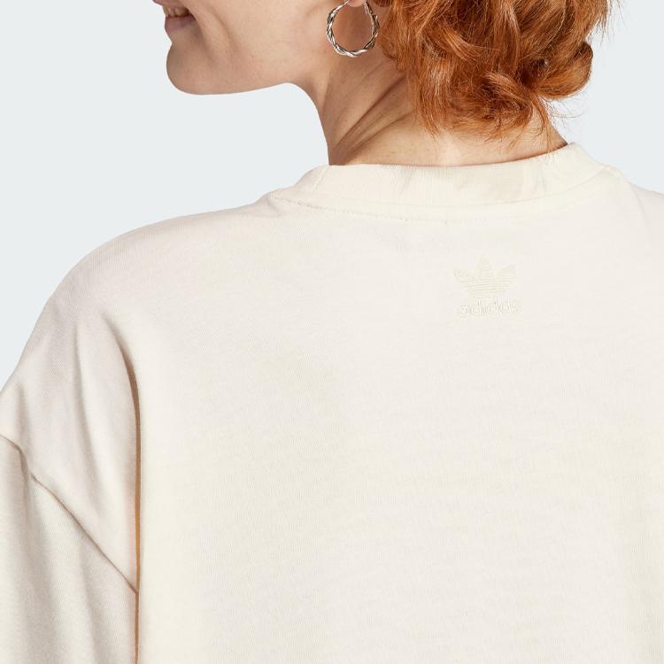 adidas Оригинальное платье с коротким рукавом женское Wonder White IN4138