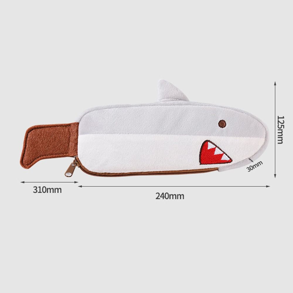 Plush Pencil Case Large Capacity Pencil Pouch Cute Stationery Organizer Gift