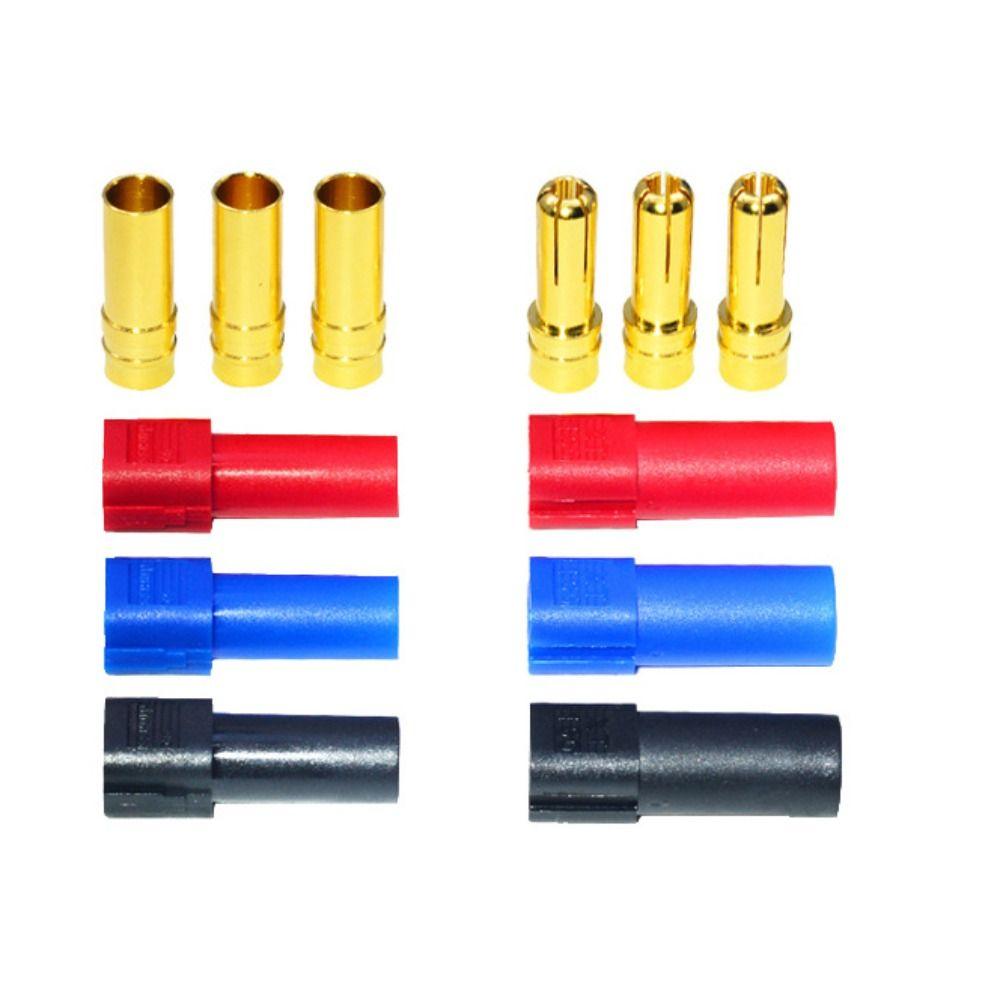 6mm Plug with Sheath Male Female Interface Connector XT150 Connector For RC LiPo Battery Adapter