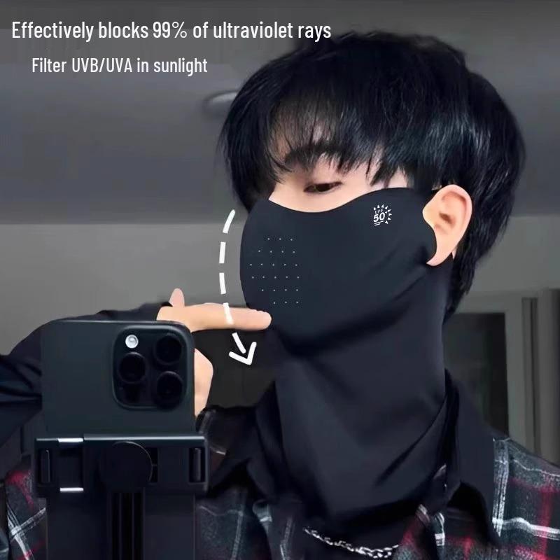 Men's 2025 UV Protection 3D Cycling Face & Neck Mask