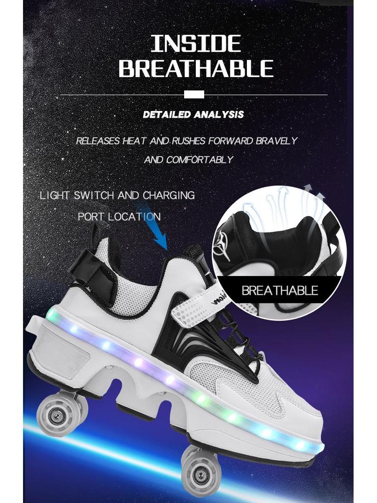 Zhang Guowei Style Adult & Kids 4-Wheel Roller Skates: Walkable & Skatable