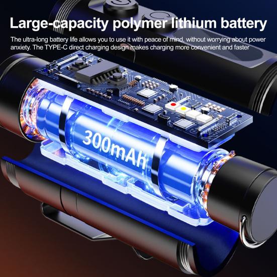 Mini Rechargeable Flashlight High Lumens Super Bright Multiple Lighting Modes Waterproof Tactical Flashlight LED Torch