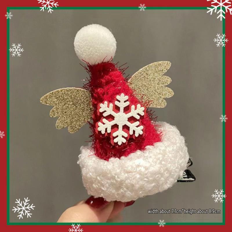 Праздничная заколка для волос в виде рогов северного оленя со снежинкой - Лидер продаж рождественских аксессуаров для волос для детей