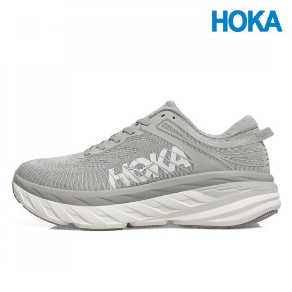 Hokaoneone Men S Hoka Bondi 7 Harbor miSt White 1110518 hSt