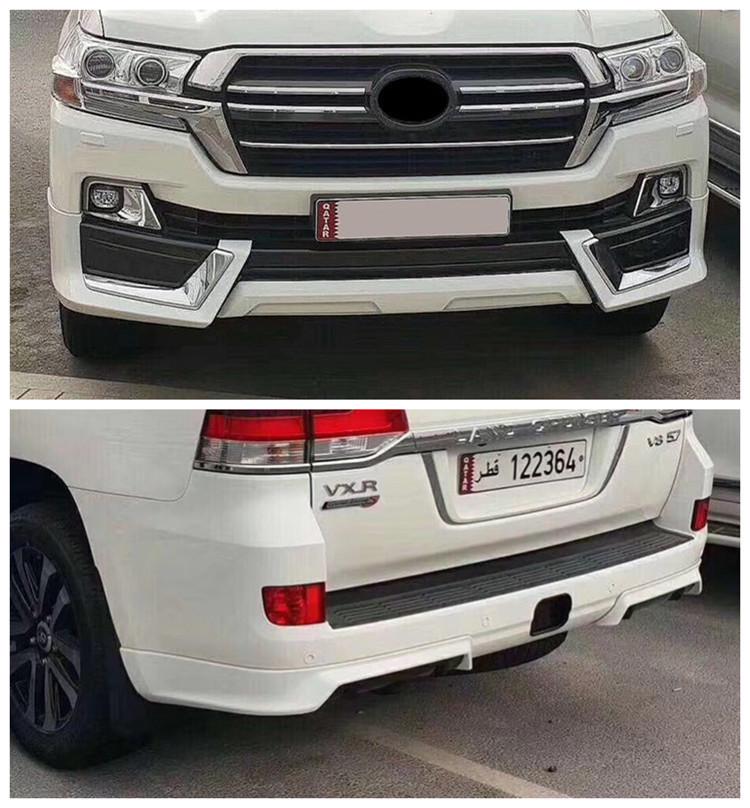 Toyota Land Cruiser 2016-2021 Комплект обвеса переднего и заднего для LC200 Модификация бампера